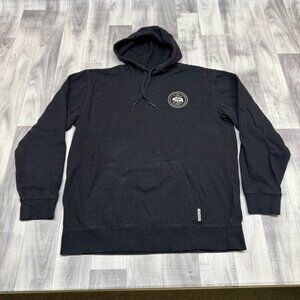 ✅Mens  L VANS Black Hoodie Pullover Sweatshirt California Bear Logo Off The Wall